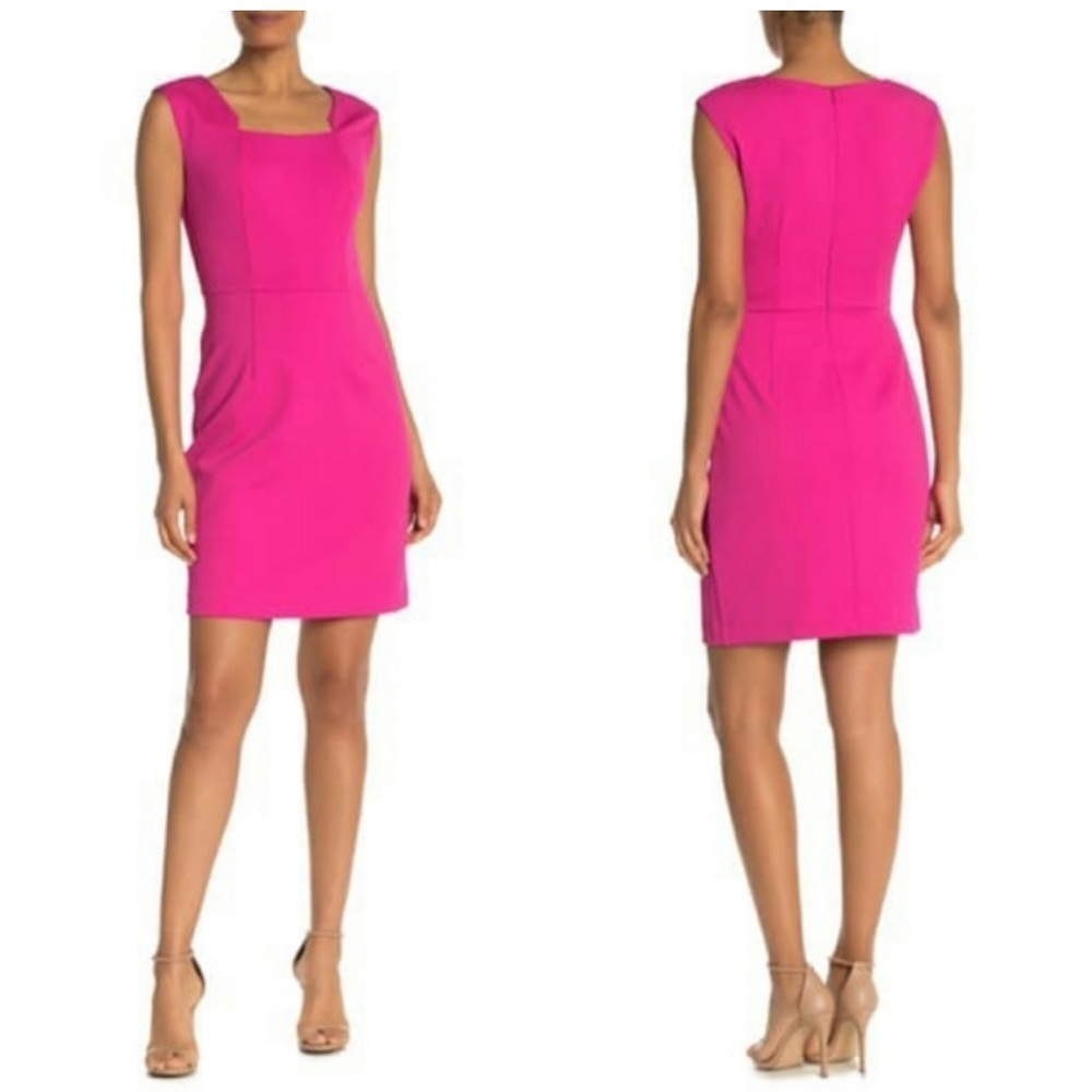 TRINA TURK Palm Textured Sheath Dress Size 4